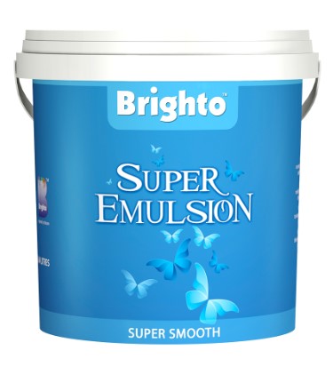 Brighto Supermastic Emulsion Interior Paint – High Coverage, High Build Matt Finish for Hiding Imperfections on Walls